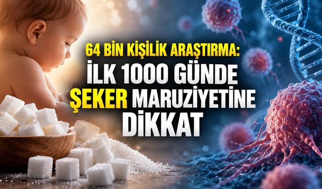 64 Bin Kişilik Araştırma: İlk 1000 Gündeki Şeker Maruziyeti Kanserle İlişkili Bulundu