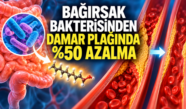 Bağırsak Bakterisinin Ürettiği Madde Farelerde Damar Plağını Yaklaşık %50 Azalttı