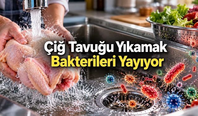 Çiğ Tavuğu Yıkayanların Yüzde 60'ının Lavabosunda Bakteri Saptandı