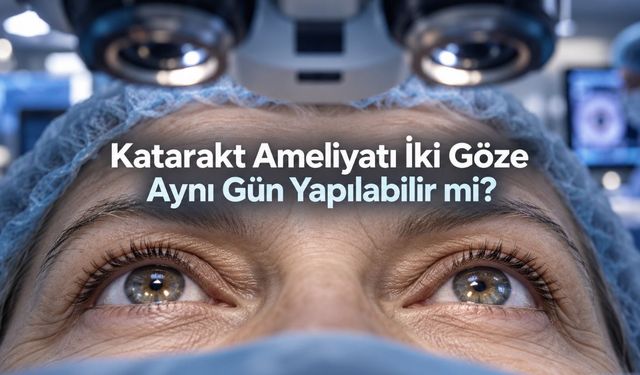İki gözde katarakt ameliyatı aynı gün yapılabiliyor, ancak herkese uygun değil