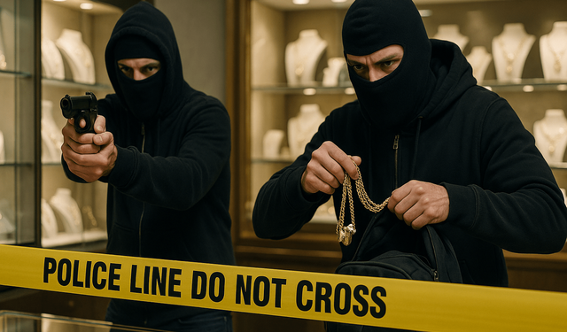 Fatsa’da Silahlı Kuyumcu Soygunu: İki Şüpheli Motosikletle Kaçtı