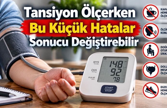 Evde Tansiyon Ölçerken Yapılan 7 Hata: Sonuç Yanlış Çıkabilir