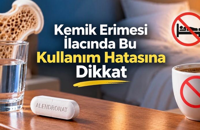 Kemik Erimesi İlacı Alendronat Nasıl Kullanılır? 30 Dakika Kuralı Neden Önemli?