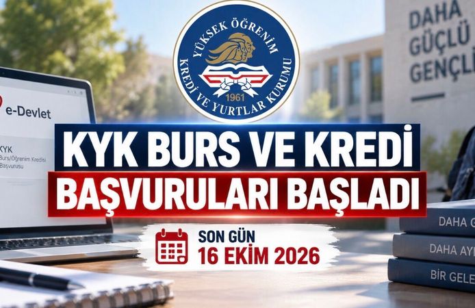 KYK Burs ve Kredi Başvuruları Başladı: Son Tarih 16 Ekim 2026