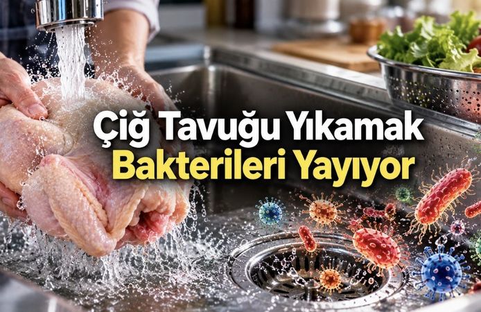 Çiğ Tavuğu Yıkayanların Yüzde 60'ının Lavabosunda Bakteri Saptandı