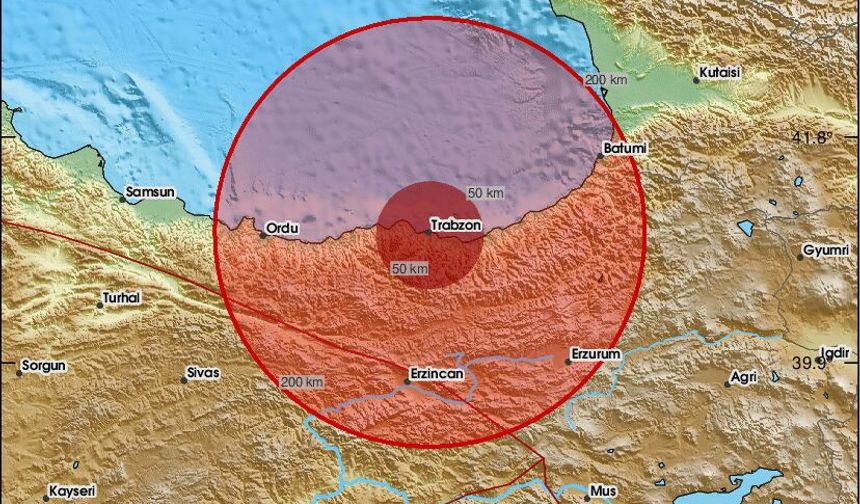SON DAKİKA | Trabzon’da Deprem