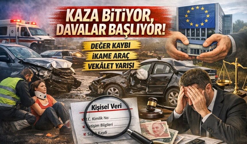 Kaza bitiyor, davalar başlıyor: Araç mahrumiyet bedeli, değer kaybı ve ikame araç talepleri yeni “sektör” oldu