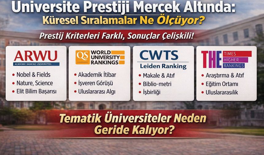 ÜniversiteSıralamaları Mercek Altında: Küresel Sıralamalar Neyi Ölçüyor, Kimi Geri Bırakıyor?