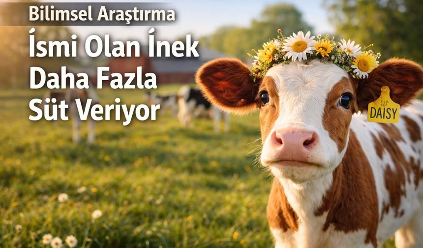 İsmi Olan İnek Sezonda 258 Litre Fazla Süt Veriyor