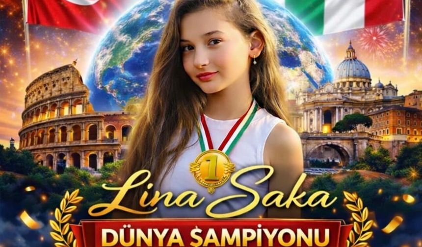 Trabzonlu Lina Saka Dünya Birincisi Oldu