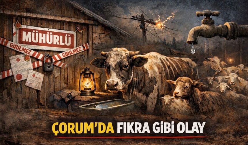 Çorum’da “300 Hayvan Kaderine Terk Edildi” İddiası: Mühürlenen Ahır Tepki Çekti