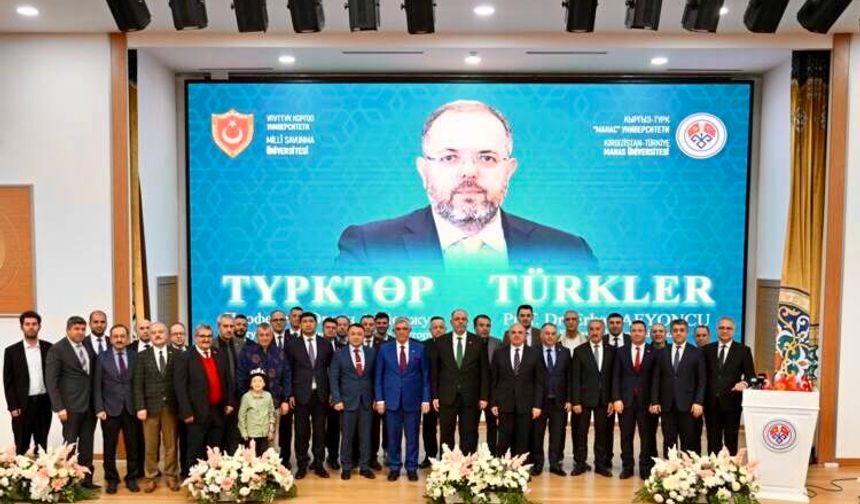 Prof. Dr. Erhan Afyoncu’dan Manas Üniversitesi’nde Türk Tarihine Işık Tutan Konferans
