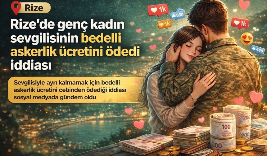 Rize’de Gülümseten İddia: Sevgilisi Askere Gitmesin Diye Bedelli Ücretini Ödedi
