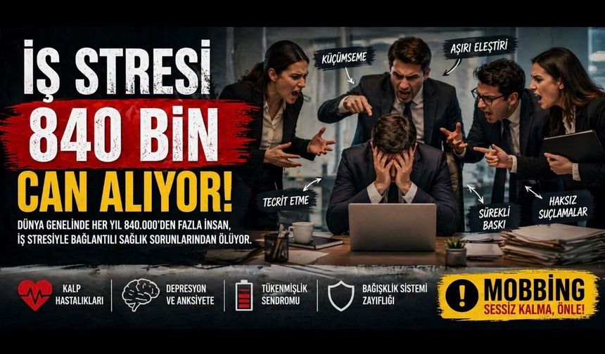 İş Stresi Her Yıl 840 Bin Can Alıyor