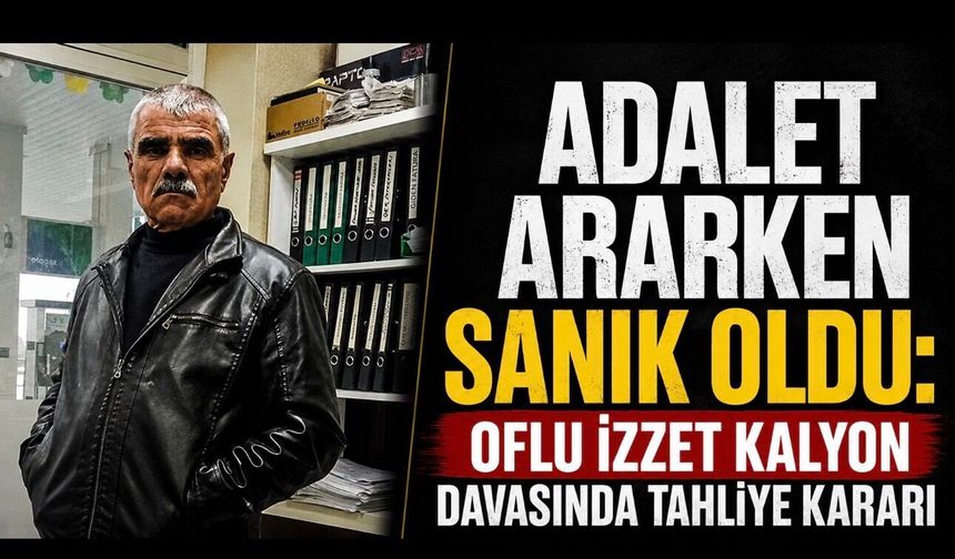 Adalet Ararken Sanık Oldu: Oflu İzzet Kalyon Davasında Tahliye Kararı
