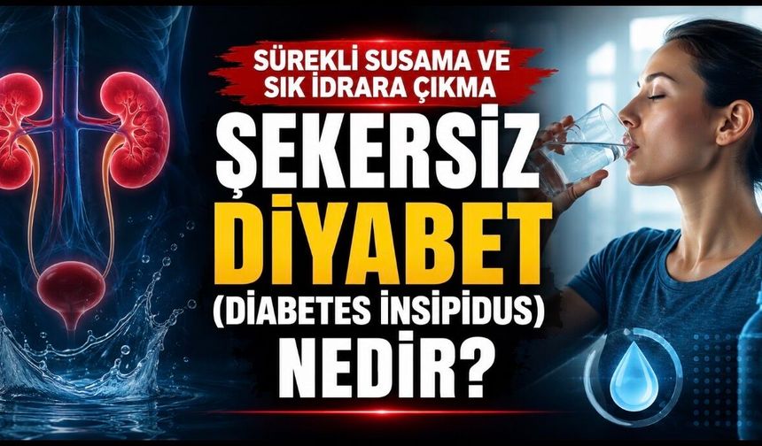 Şekersiz Diyabet (Diabetes İnsipidus) Nasıl Anlaşılır? Aşırı Susama ve Sık İdrara Çıkmaya Dikkat
