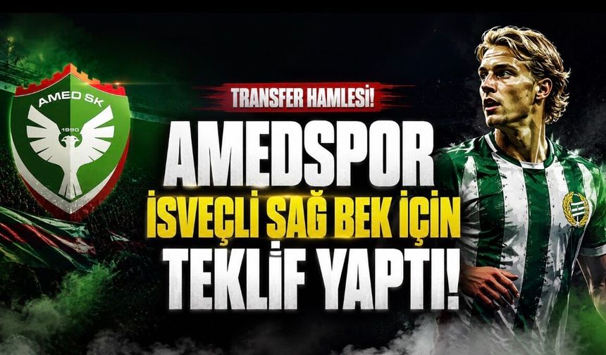 Amedspor’dan İsveçli Sağ Bek Hamlesi: Hampus Skoglund İçin Teklif İddiası
