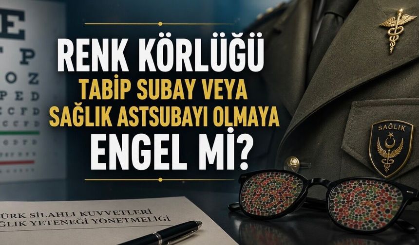 Renk Körlüğü Tabip Subay veya Sağlık Astsubayı Olmaya Engel mi? İşte Merak Edilen Şartlar