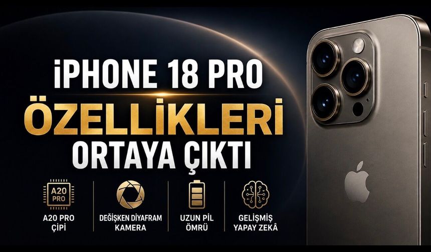 iPhone 18 Pro Sahneye Çıkıyor: A20 Pro Çipi, Değişken Diyafram Kamerası ve Yapay Zekâ Desteğiyle Neler Değişecek?
