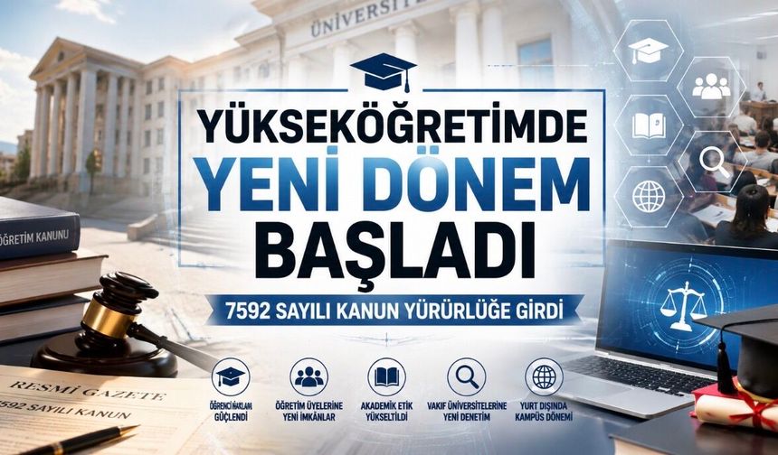 Yükseköğretimde Yeni Dönem Başladı: 7592 Sayılı Kanun Resmî Gazete’de Yayımlandı