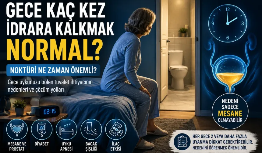 Gece İki Kez veya Daha Fazla Tuvalete Kalkıyorsanız Nedeni Sadece Mesane Olmayabilir
