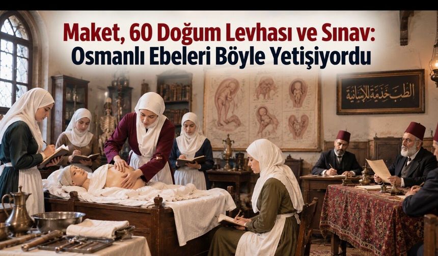 Maket, 60 Doğum Levhası ve Sınav: Osmanlı Ebeleri Böyle Yetişiyordu