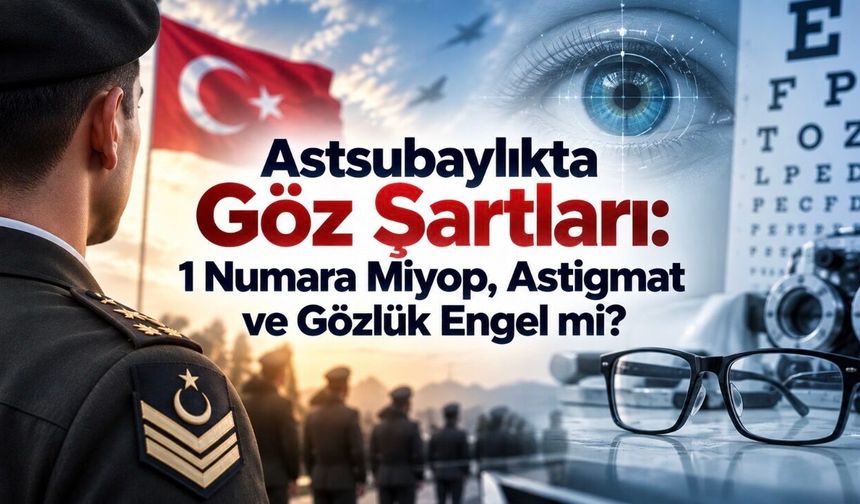 Astsubaylıkta Göz Şartları: 1 Numara Miyop, Astigmat ve Gözlük Engel mi?