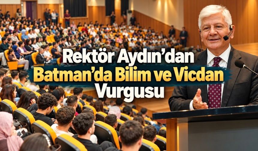 Rektör Aydın Batman’da Gençlere Seslendi: Merak Edin, Araştırın, Üretin