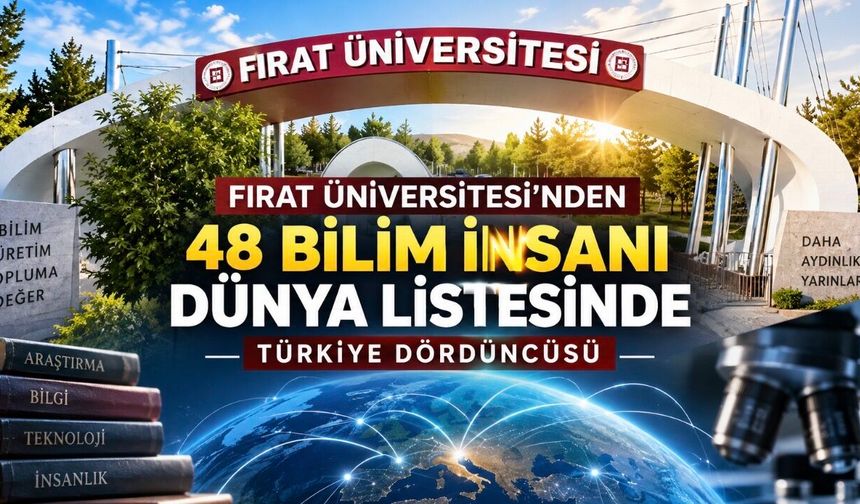 Fırat Üniversitesi’nden Gururlandıran Başarı: 48 Bilim İnsanı Dünya Listesinde