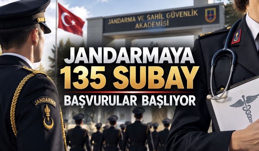 Jandarma 135 Subay Alacak: Tabip ve Diş Tabibi Alımında KPSS Şartı Aranmayacak