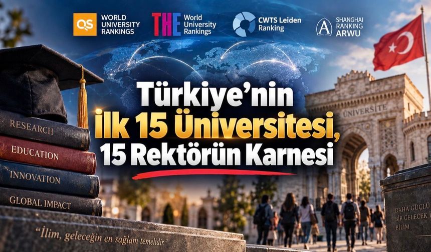 Üniversitelerin Başarı Karnesi: Türkiye'de Öne Çıkan 15 Rektör ve Dünya Sıralamaları