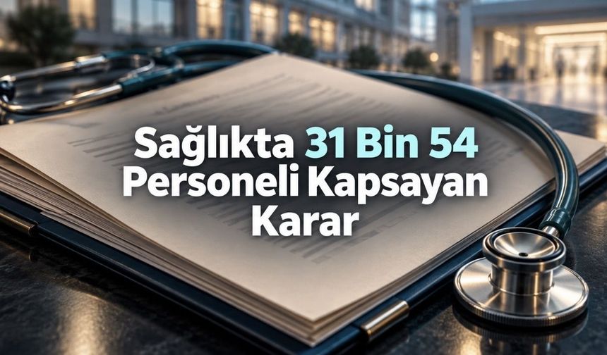 Sağlıkta 31 Bin 54 Sözleşmeli Personel İçin 2027 Kararı