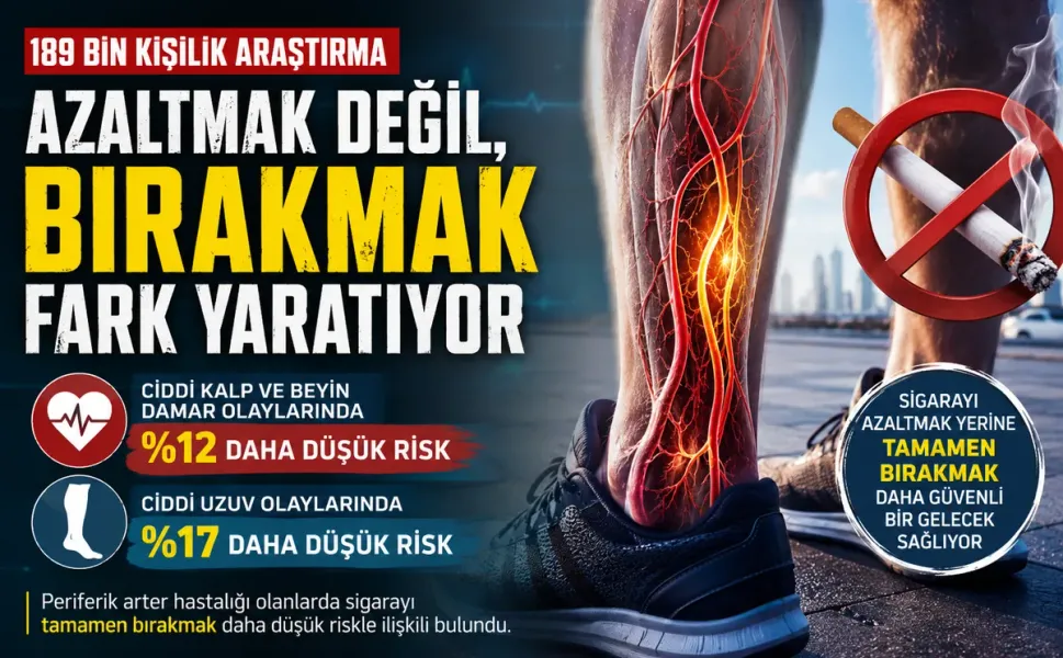 189 Bin Kişilik Araştırma: Sigarayı Bırakanlarda Risk Daha Düşük