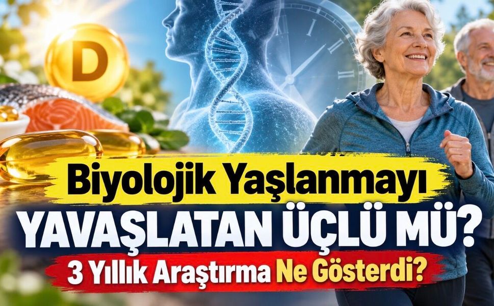 Omega-3, D Vitamini ve Egzersiz Biyolojik Yaşlanmayı Yavaşlatabilir mi?