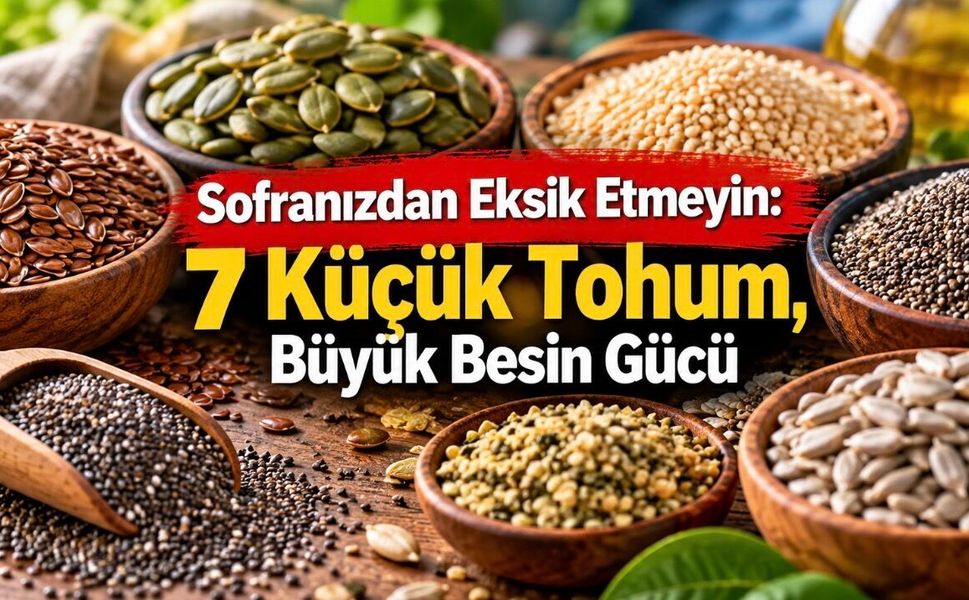 7 Sağlıklı Tohum: Hangisi Lif, Protein ve Omega-3 Açısından Öne Çıkıyor?