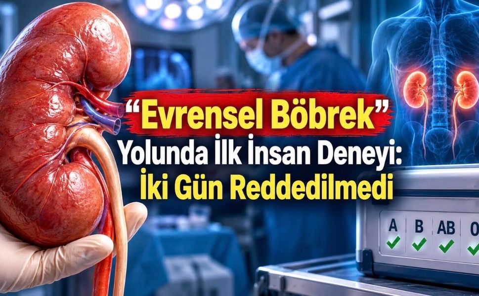 Enzimlerle A grubu böbrek O grubuna çevrildi: İnsan modelinde ilk nakil