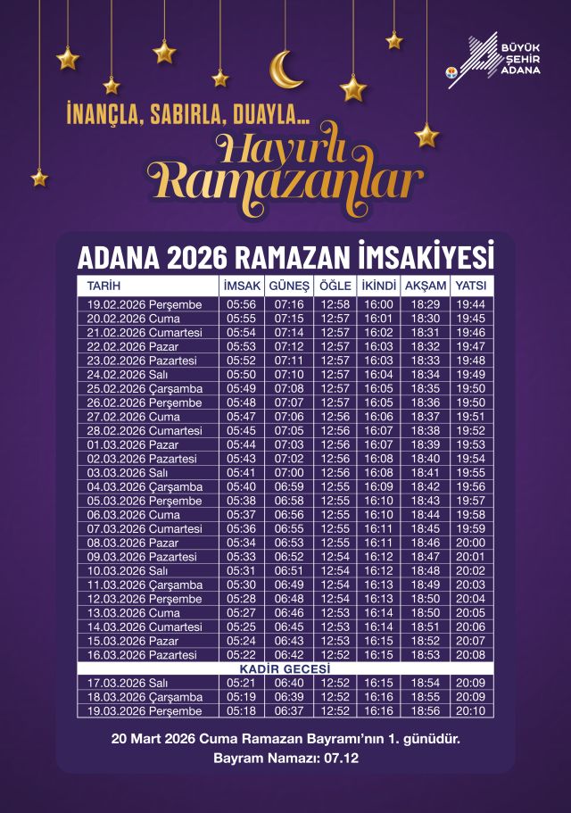 Adana Imsakiye
