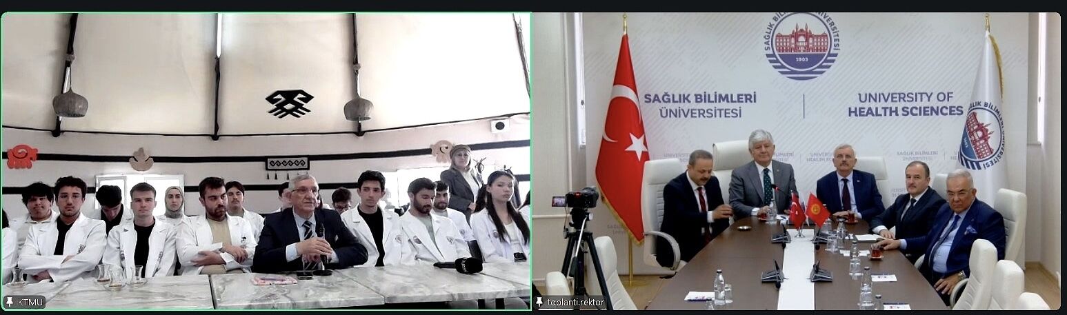 Kırgız-Türk Manas Üniversitesi ile Sağlık Bilimleri Üniversitesi iş birliğinde hayata geçirilen Uluslararası Ortak Lisans Programı kapsamında öğrenciler hazırlık eğitimine adım attı.-1