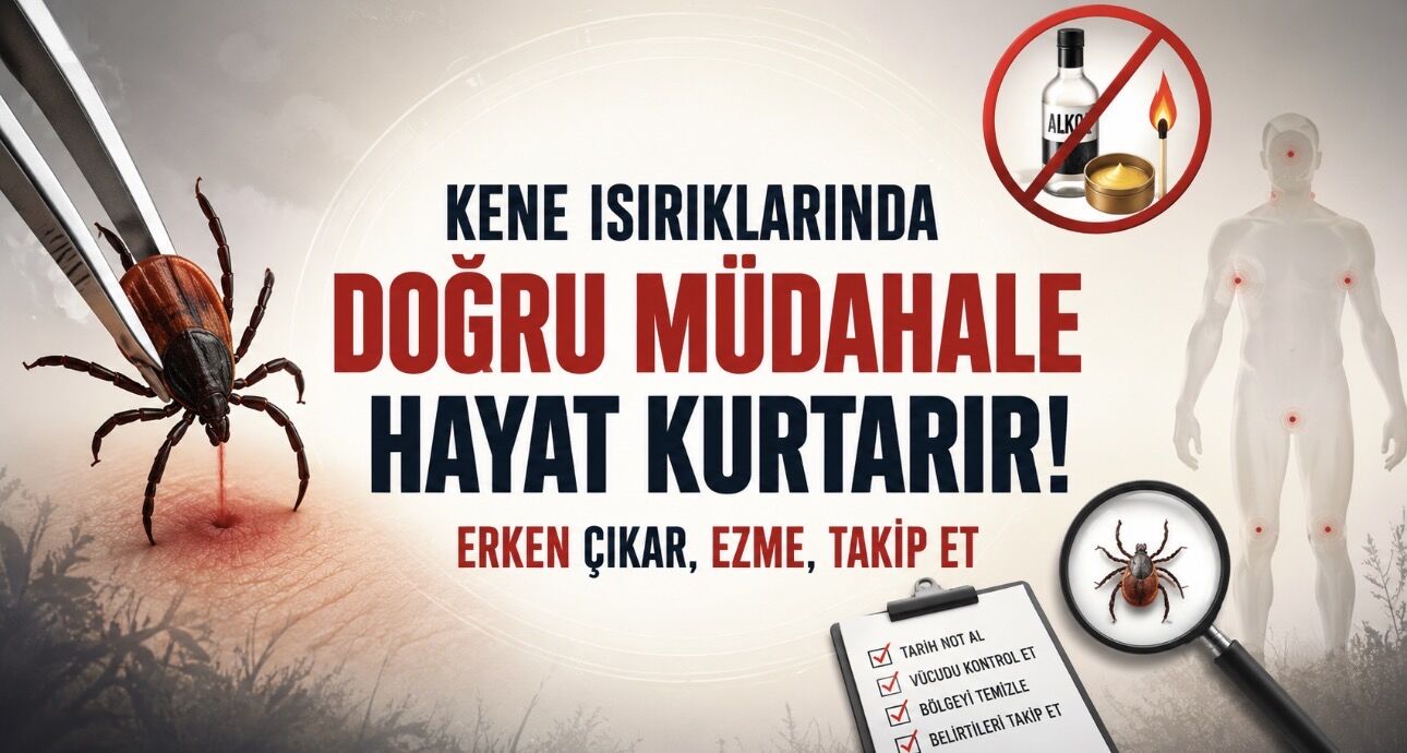 Kene ısırığında doğru bilinen yanlışlar: Kolonya ve yakma riski artırıyor