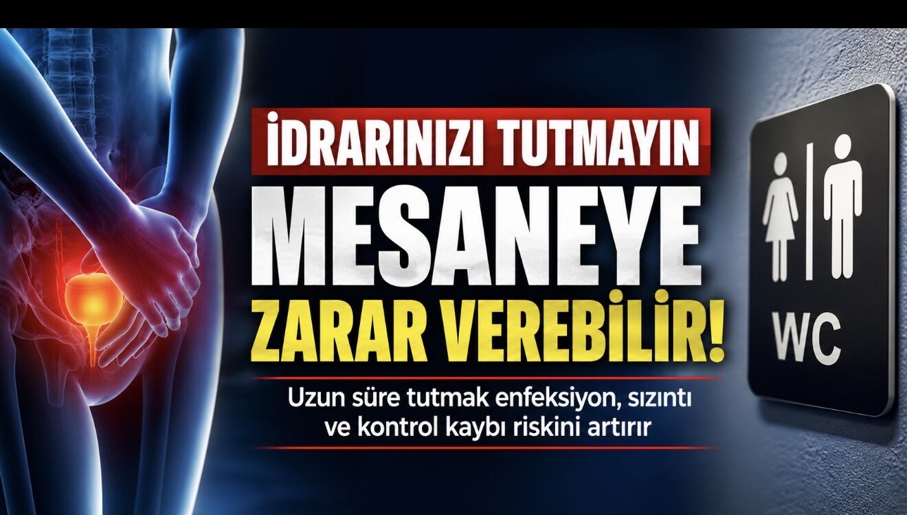 İdrarı tutmak masum bir alışkanlık değil