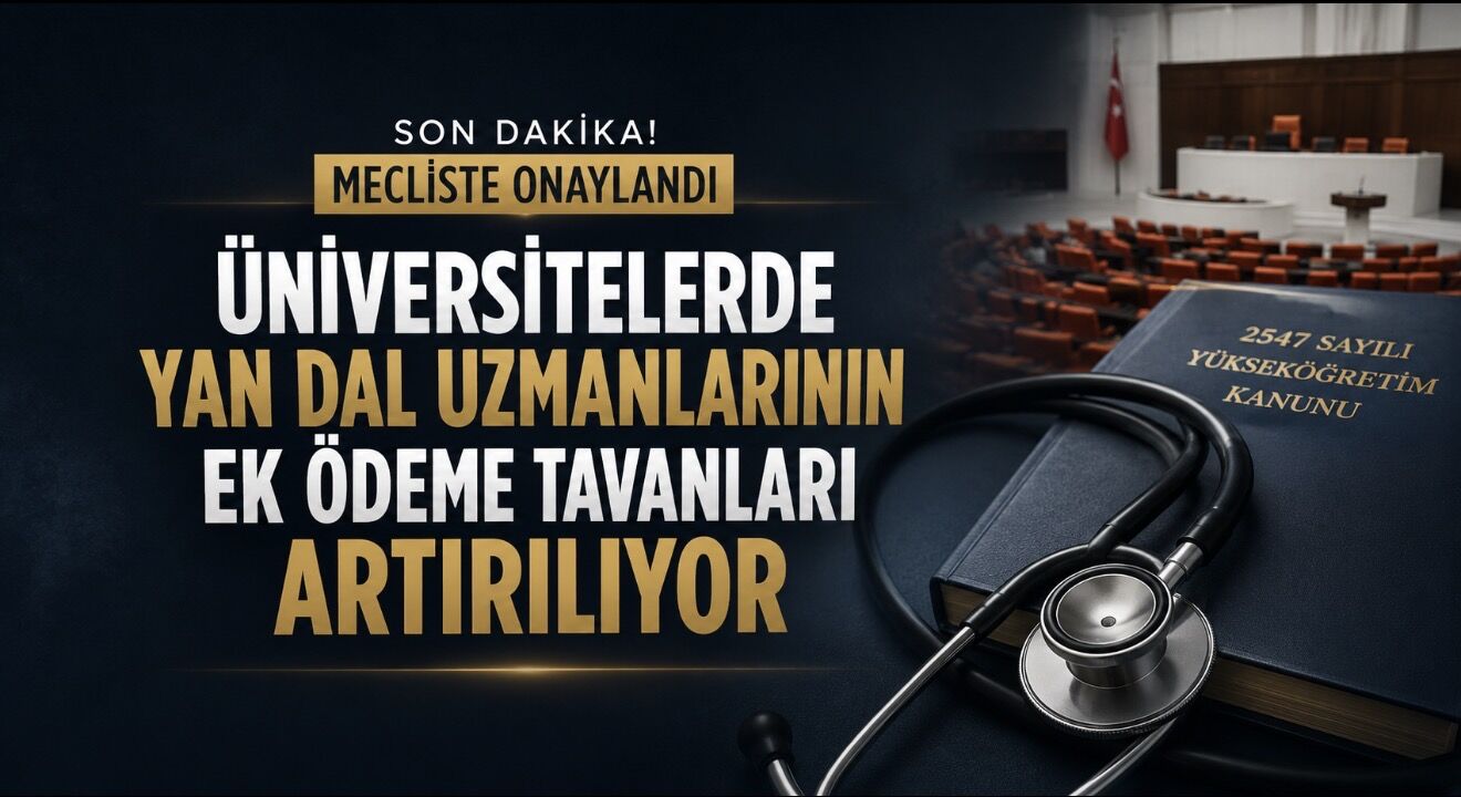 Üniversitelerde görev yapan yan dal uzmanlarına ek ödeme tavanı artıyor