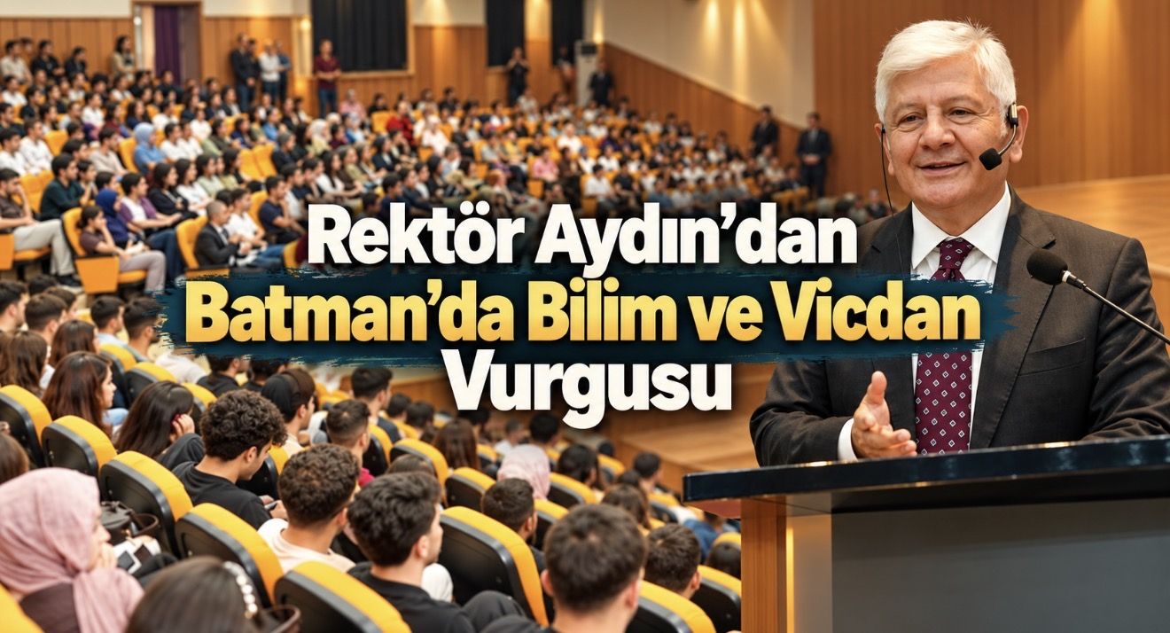 Rektör Aydın Batman’da Gençlere Seslendi: Merak Edin, Araştırın, Üretin