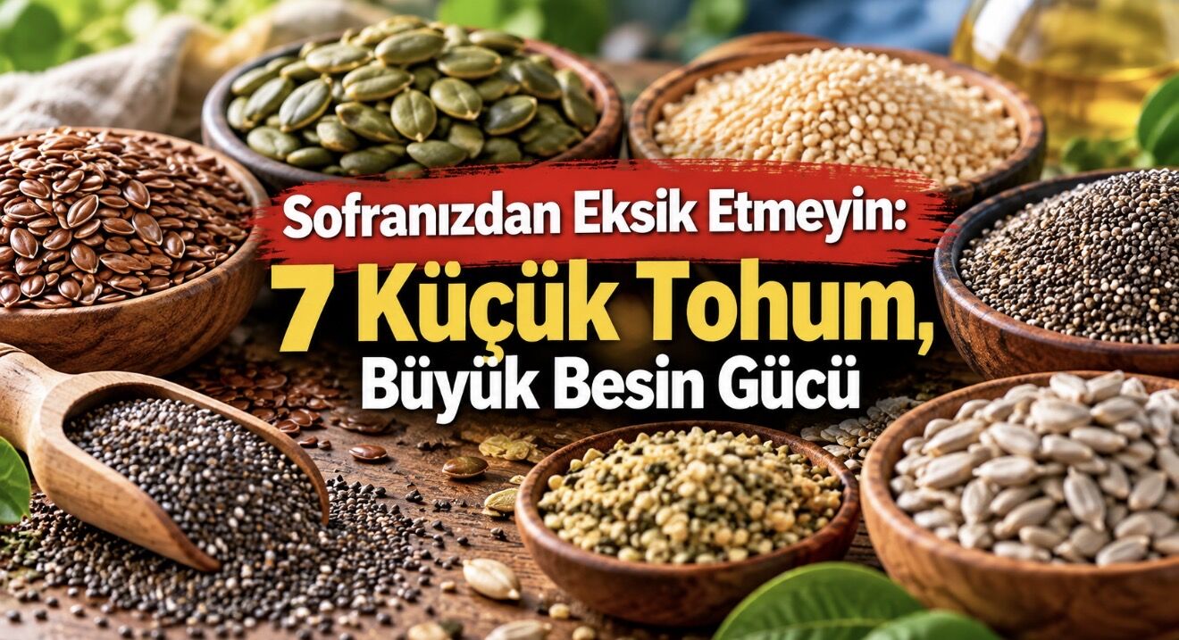 7 Sağlıklı Tohum: Hangisi Lif, Protein ve Omega-3 Açısından Öne Çıkıyor?