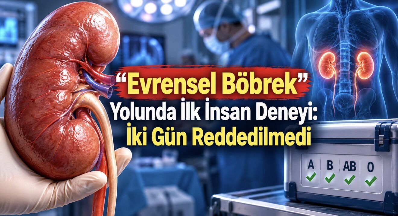 Enzimlerle A grubu böbrek O grubuna çevrildi: İnsan modelinde ilk nakil