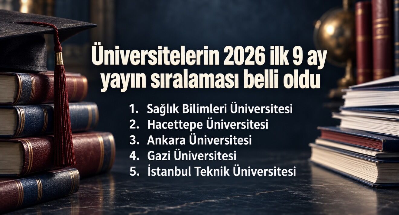 2026’nın ilk 9 ayında bilimsel yayın sıralaması: 157 üniversitenin tam listesi