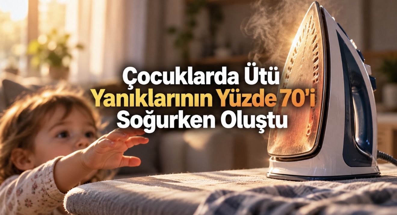 Çocuklarda Ütü Yanıkları: 91 Vakanın Yüzde 70’i Ütü Soğurken Meydana Geldi